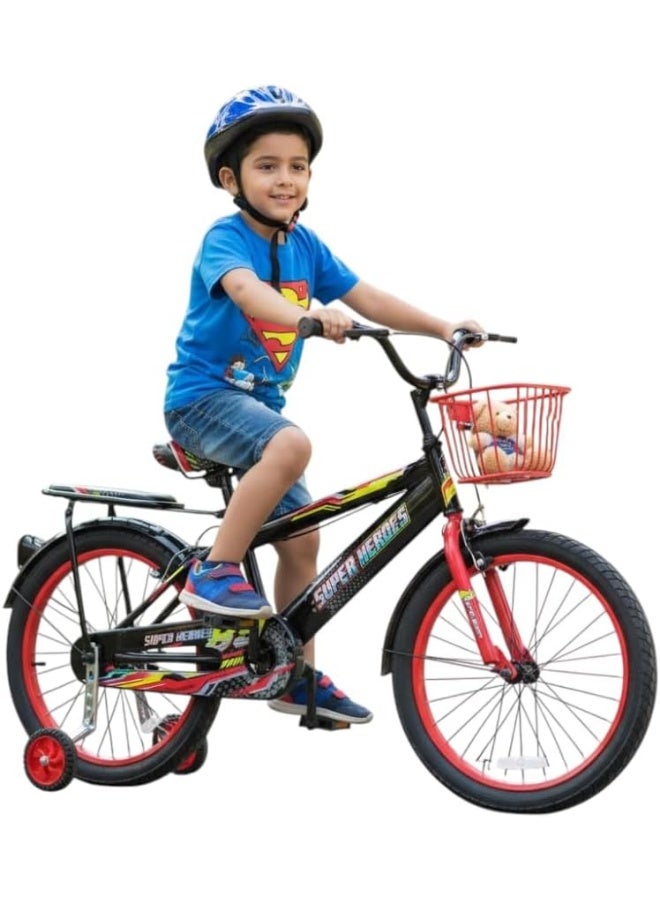 MOHAMED ABO ELGOUKH RF 16 Inch Kids Bike,Traing Wheels, Steel Frame, Disc Brake, Bicycle For Boys And Girls Age 4 To 7 Years - With Chain Guard And 1 Year Abo ElGoukh And Maxlerz Warranty (Red Color) - Image 2